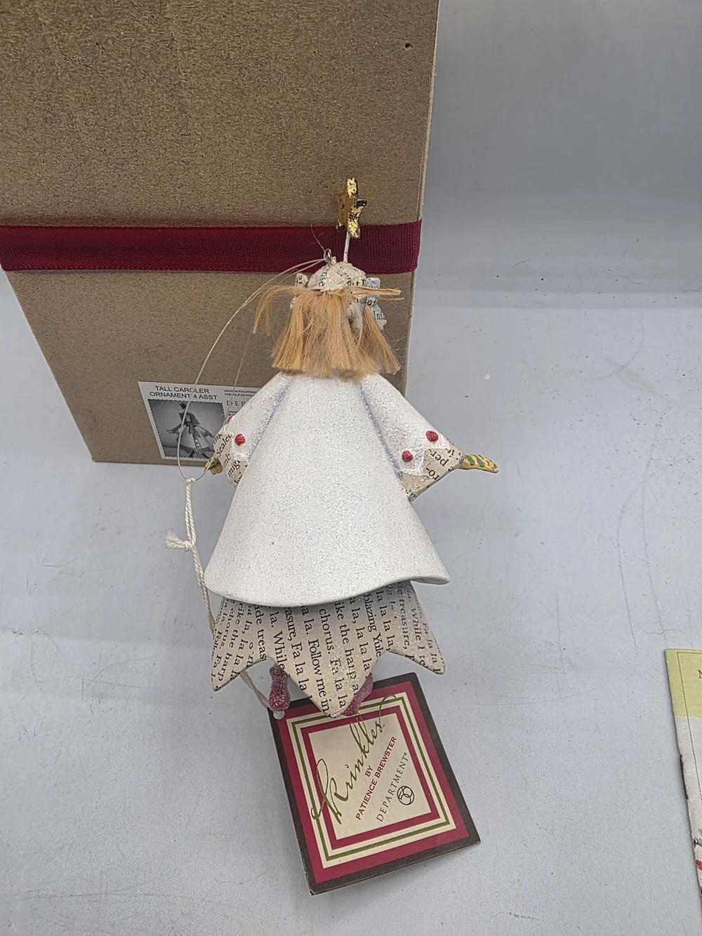 Dept 56 Patient Brewster Figure Ornament Tall Caroler